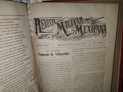 65- Revista Militar Mexicana - Varios Números - 1893