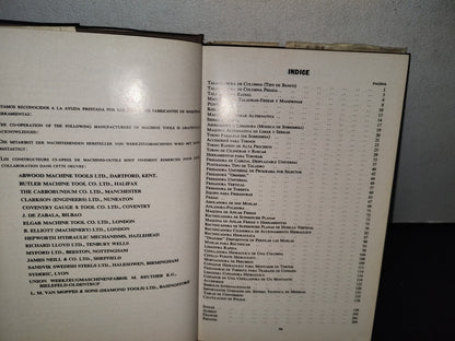180- Máquinas Para Utillaje. En 4 Idiomas - H. E. Horten - Editorial Blume - Primera Edición 1966