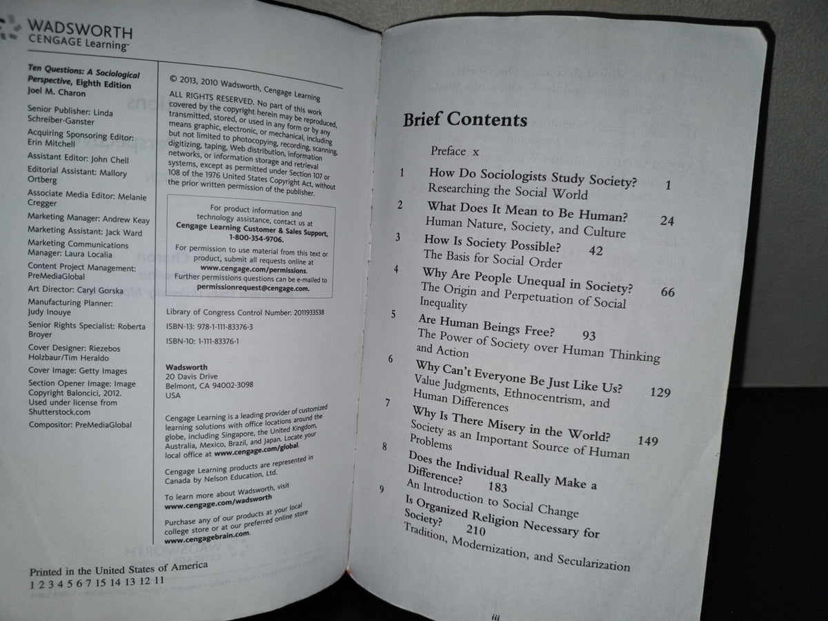 220- Ten Questions. A Sociological Perspective - Joel M. Charon