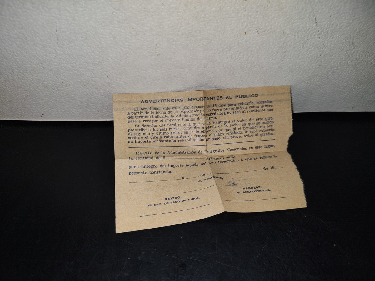 A10C1-2- Antigua Nota De La Secretaría De Comunicaciones Y Transportes - 1978