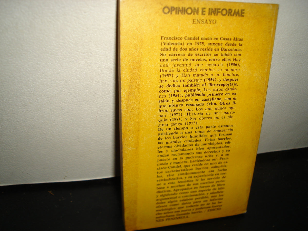 18- Apuntes Para Una Sociología Del Barrio - Francisco Candel - 1972