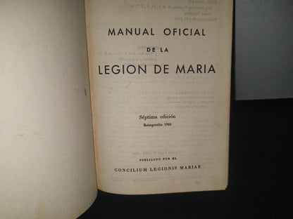 23- Manual Oficial De La Legión De María - Concilium Legionis Mariae - 1960