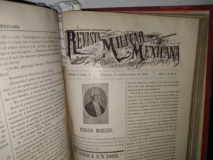 65- Revista Militar Mexicana - Varios Números - 1893