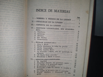 23- Manual Oficial De La Legión De María - Concilium Legionis Mariae - 1960