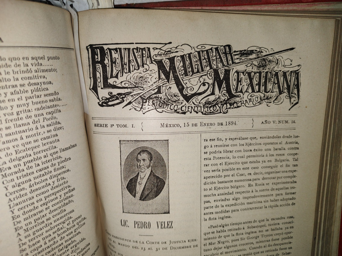65- Revista Militar Mexicana - Varios Números - 1893