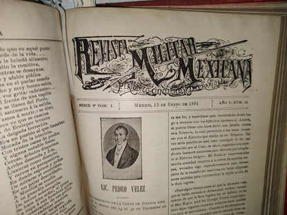 65- Revista Militar Mexicana - Varios Números - 1893