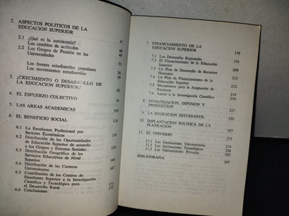 209- La Educación Superior En México - Jaime Castrejón Diez. Editorial Edicol - 1A. Ed. 1979