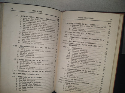23- Manual Oficial De La Legión De María - Concilium Legionis Mariae - 1960