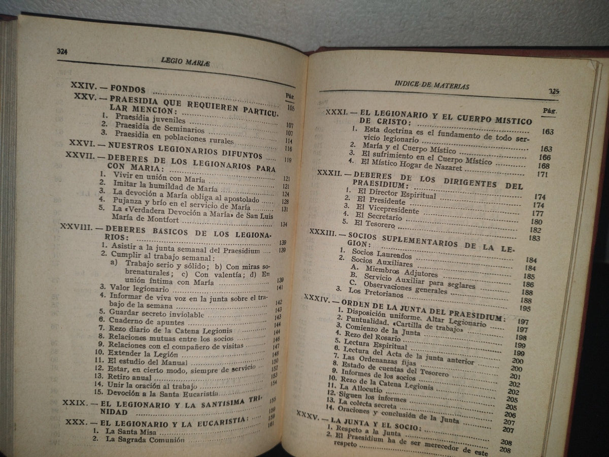 23- Manual Oficial De La Legión De María - Concilium Legionis Mariae - 1960