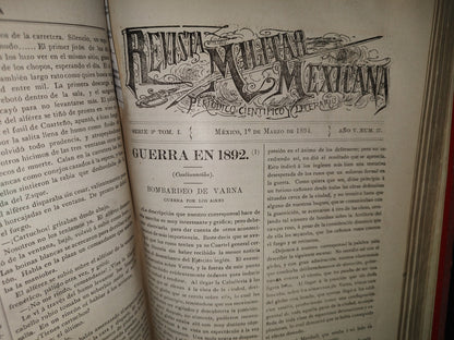 65- Revista Militar Mexicana - Varios Números - 1893