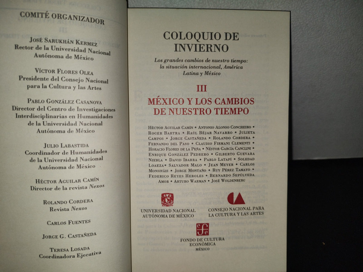 84- Coloquio De Invierno. III México Y Los Cambios De Nuestro Tiempo - 1A. Ed. 1992
