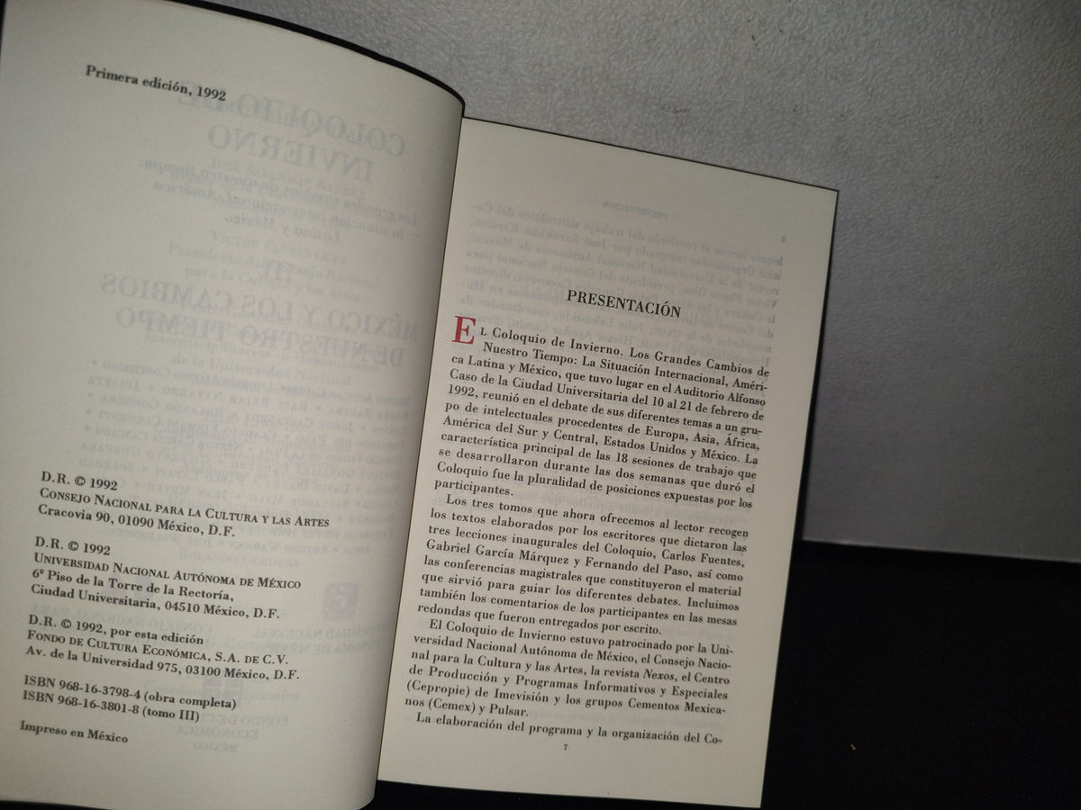 84- Coloquio De Invierno. III México Y Los Cambios De Nuestro Tiempo - 1A. Ed. 1992
