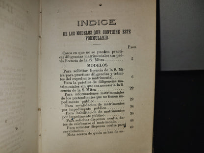 64- Formulario Parroquial. Con La Licencia Necesaria - Guadalajara 1886