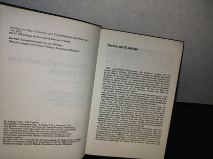 128- Alemán. Chemische Experimente Die Gelingen - Prof. Dr. Hermann Raaf - 1976