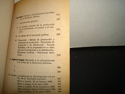24- Carlos Marx. Contribución A La Crítica De La Economía Política