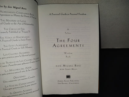 202- The Four Agreements. A Toltec Wisdom Book - Don Miguel Ruiz - 1997