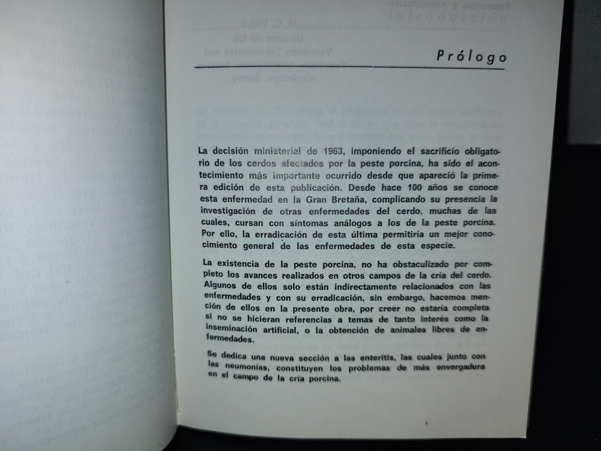 143- Enfermedades Del Cerdo - H. I .Fields Msc., M.R.C.V.S. - Editorial Acribia, S. A. - 1985