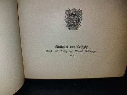 63- Alemán. Kaiserin Elisabeth Roman Von Gregor Samarow Dritter Band - Stutgart Und Leipzig. 1881