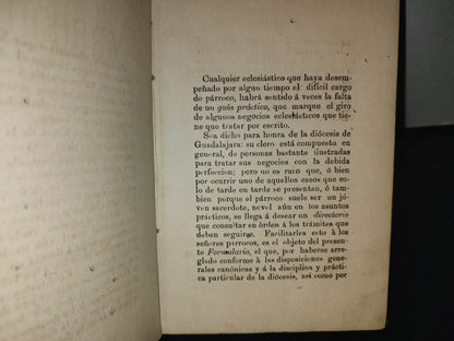 64- Formulario Parroquial. Con La Licencia Necesaria - Guadalajara 1886