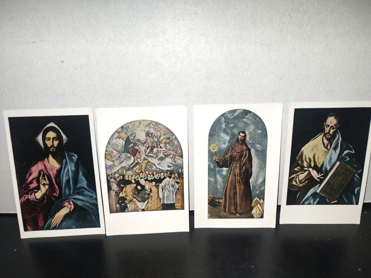 85- Sobre Antiguo De Tarjetas Postales De Toledo. Pinturas Del Greco. Toledo. 15 Postales. 50'S, 60'