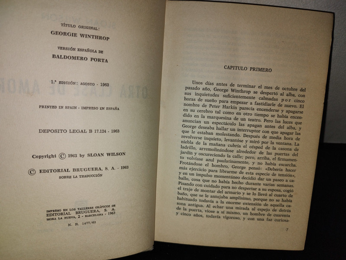 66- Otra Clase De Amor - Sloan Wilson - 1A. Edición: Agosto - 1963