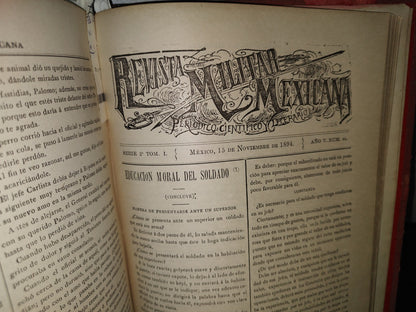 65- Revista Militar Mexicana - Varios Números - 1893