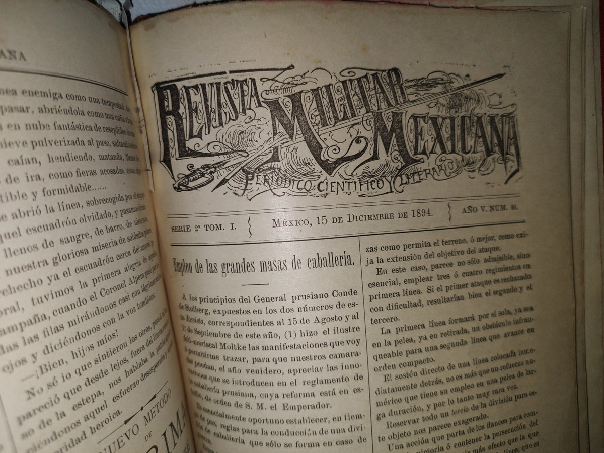 65- Revista Militar Mexicana - Varios Números - 1893