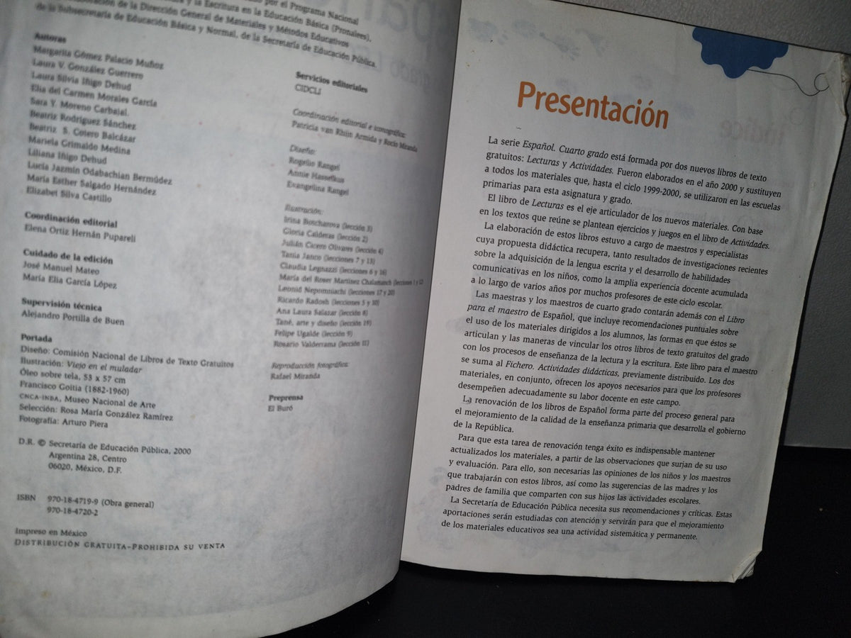 93- Español. Cuarto Grado De Lecturas - Secretaría De Educación Pública - 2000