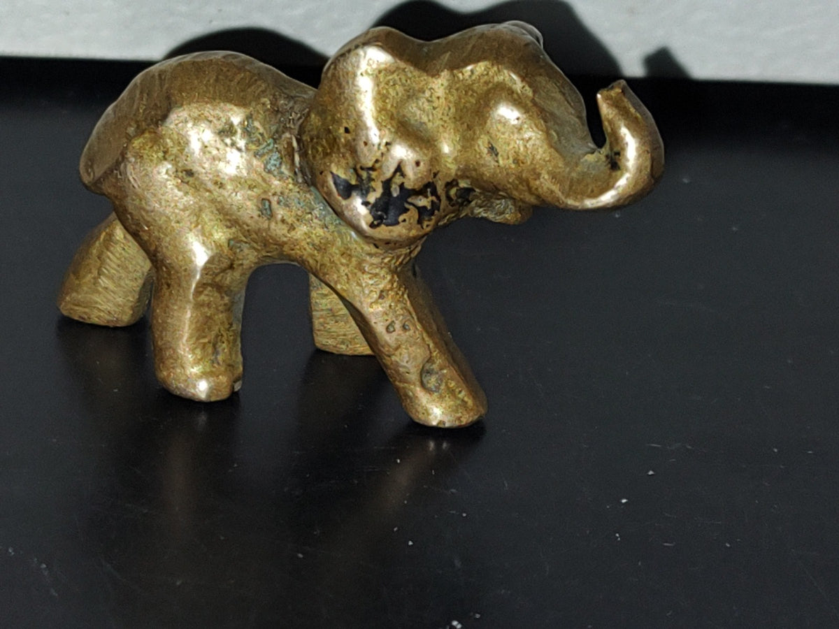 A5- Elefante Miniatura De Bronce - 70'S
