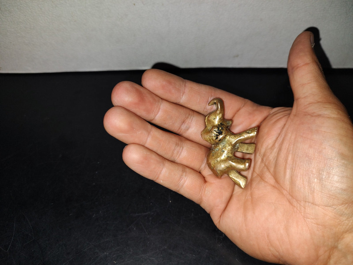 A5- Elefante Miniatura De Bronce - 70'S