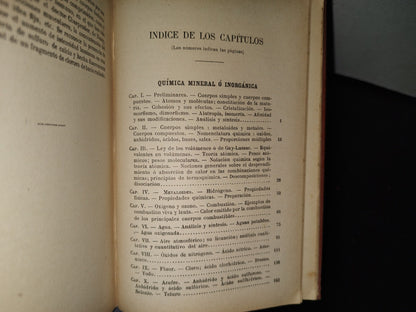 60- Química. Generalidades, Metaloides, Metales, Química Orgánica - J. Langlebert - 1908