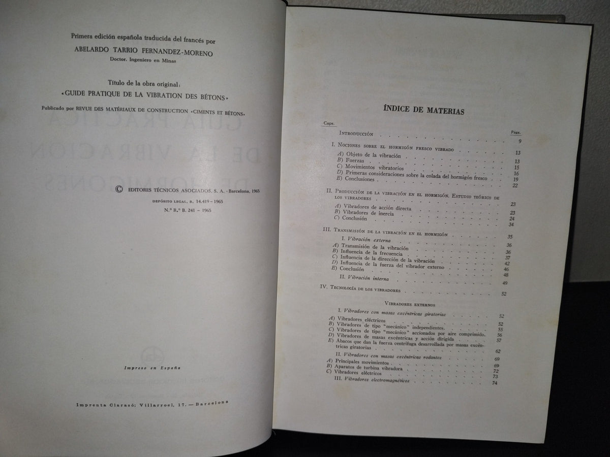 214- Guía Práctica De La Vibración De Hormigón - P. Rebut. Editores Técnicos Asociados - 1965
