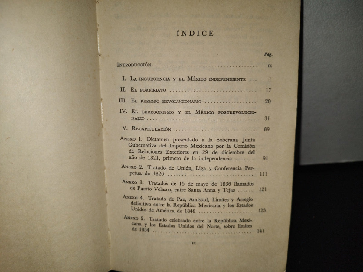 78- Historia De Las Relaciones Internacionales De México (Resumen) - Luis Miguel Díaz - 1A. Ed. 1983