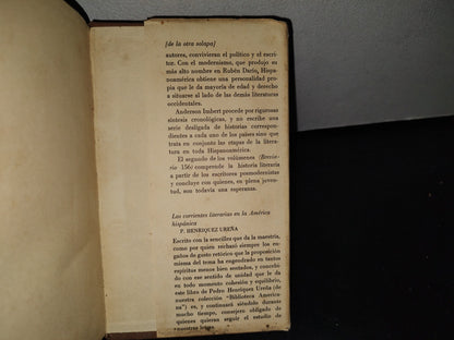 66- E. Anderson Imbert: Historia De La Literatura Hispanoamericana. Los 2 Tomos En Tapa Dura - Breviarios. Fondo De Cultura Económica - 1965