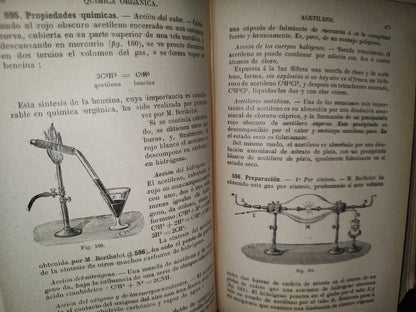60- Química. Generalidades, Metaloides, Metales, Química Orgánica - J. Langlebert - 1908