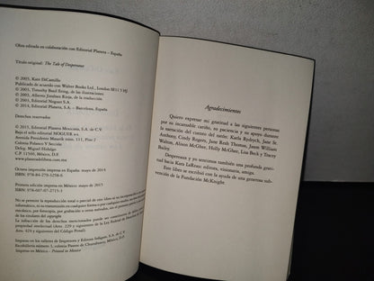 89- Despereaux - Kate Dicamillo - Primera Edición 2015