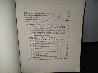 188- Historia De La Filosofía I. La Filosofía De Los Griegos - Wilhelm Windelband. F. Larroyo - 1948