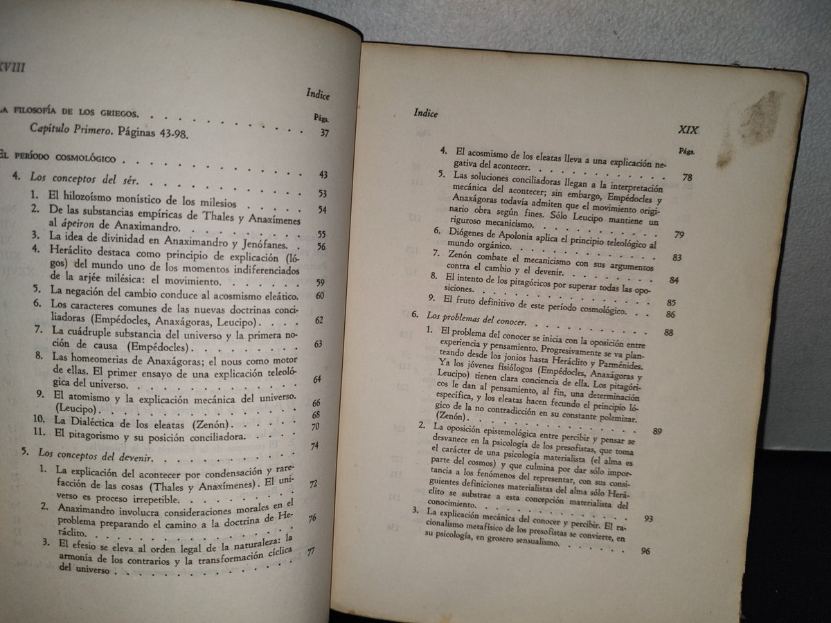 188- Historia De La Filosofía I. La Filosofía De Los Griegos - Wilhelm Windelband. F. Larroyo - 1948