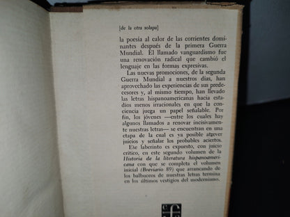 66- E. Anderson Imbert: Historia De La Literatura Hispanoamericana. Los 2 Tomos En Tapa Dura - Breviarios. Fondo De Cultura Económica - 1965
