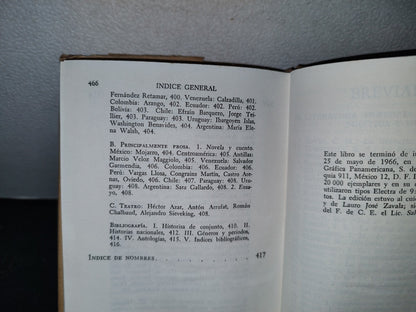 66- E. Anderson Imbert: Historia De La Literatura Hispanoamericana. Los 2 Tomos En Tapa Dura - Breviarios. Fondo De Cultura Económica - 1965