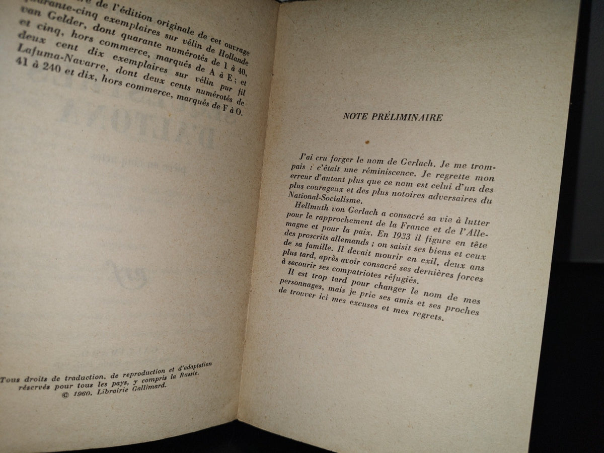 93- Les Séquestrés D'Altona - Jean-Paul Sartre. Pièce En Cinq Actes. Gallimard - 1960
