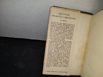 66- Héctor Velarde: Historia De La Arquitectura - Breviarios. Fondo De Cultura Económica - 1963