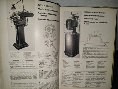180- Máquinas Para Utillaje. En 4 Idiomas - H. E. Horten - Editorial Blume - Primera Edición 1966