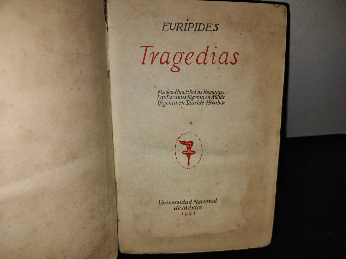 63- Eurípides. Tragedias - Universidad Nacional De México - 1921
