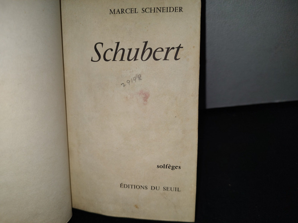 57- Francés. Schubert - Marcel Schneider - 60'S - 70'S