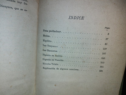 63- Eurípides. Tragedias - Universidad Nacional De México - 1921