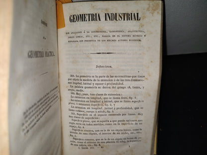 60- Compendio De Matemáticas Puras Y Mixtas. Tomo Primero - José Mariano Vallejo - 1883
