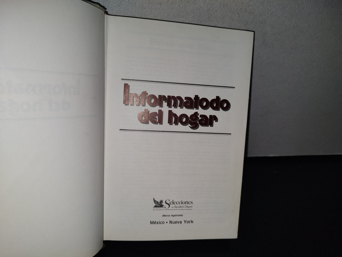 87-2- Selecciones Del Reader'S Digest. Informatodo Del Hogar - 1988