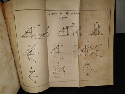 60- Compendio De Matemáticas Puras Y Mixtas. Tomo Primero - José Mariano Vallejo - 1883