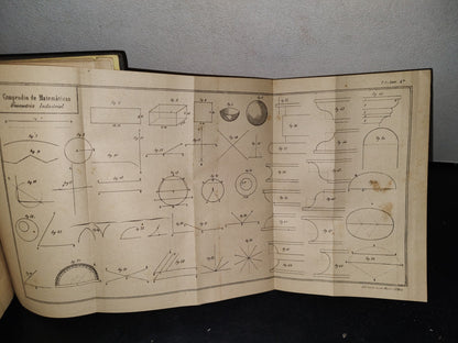 60- Compendio De Matemáticas Puras Y Mixtas. Tomo Primero - José Mariano Vallejo - 1883
